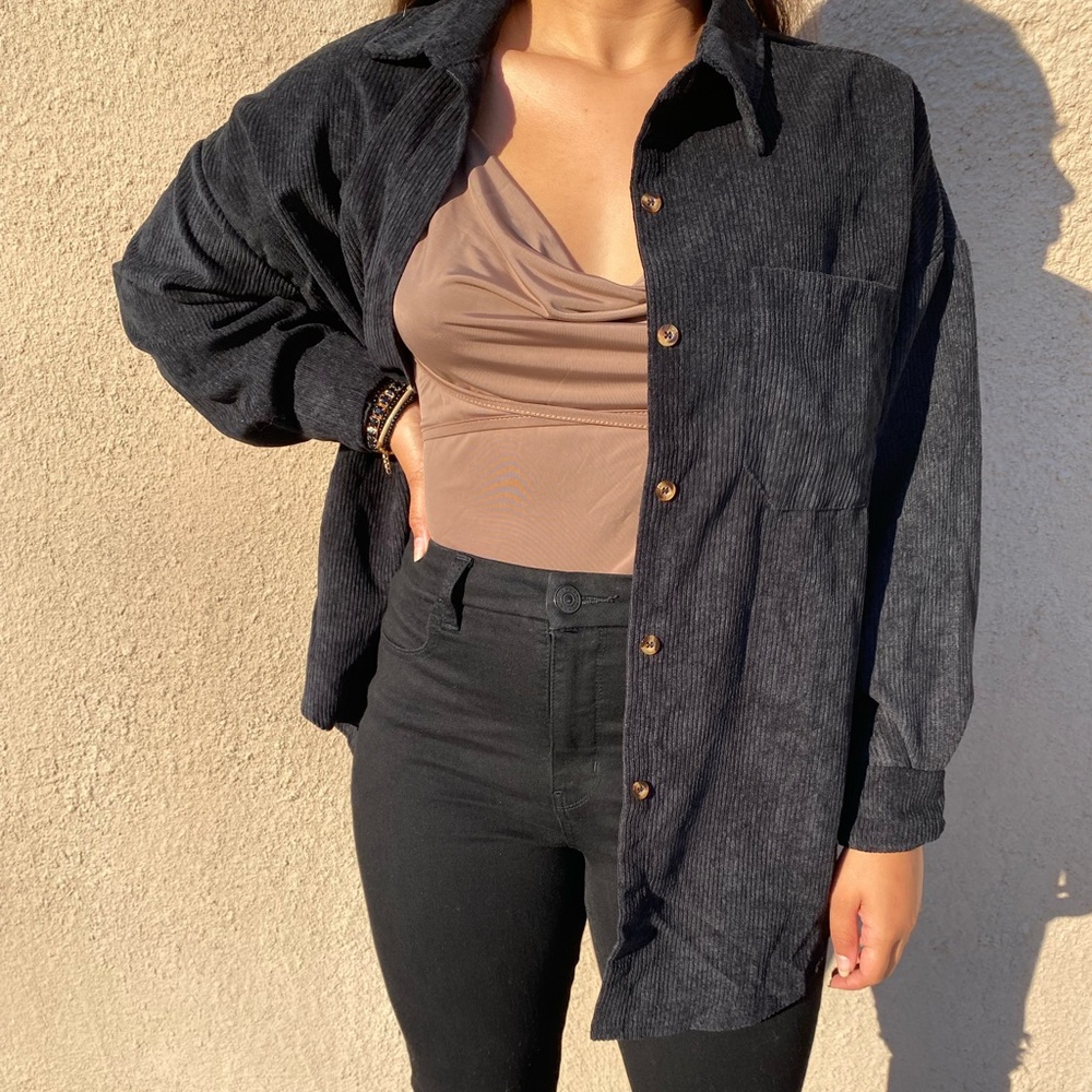 Black corduroy jacket